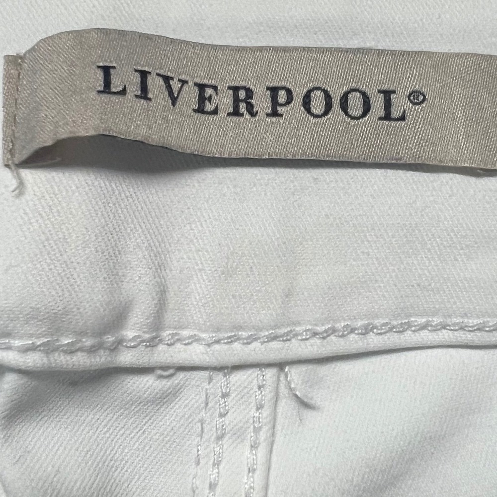 Liverpool The Ankle Skinny White Pull On Jeans Womens 10P Petite 30 High Rise - Picture 3 of 8
